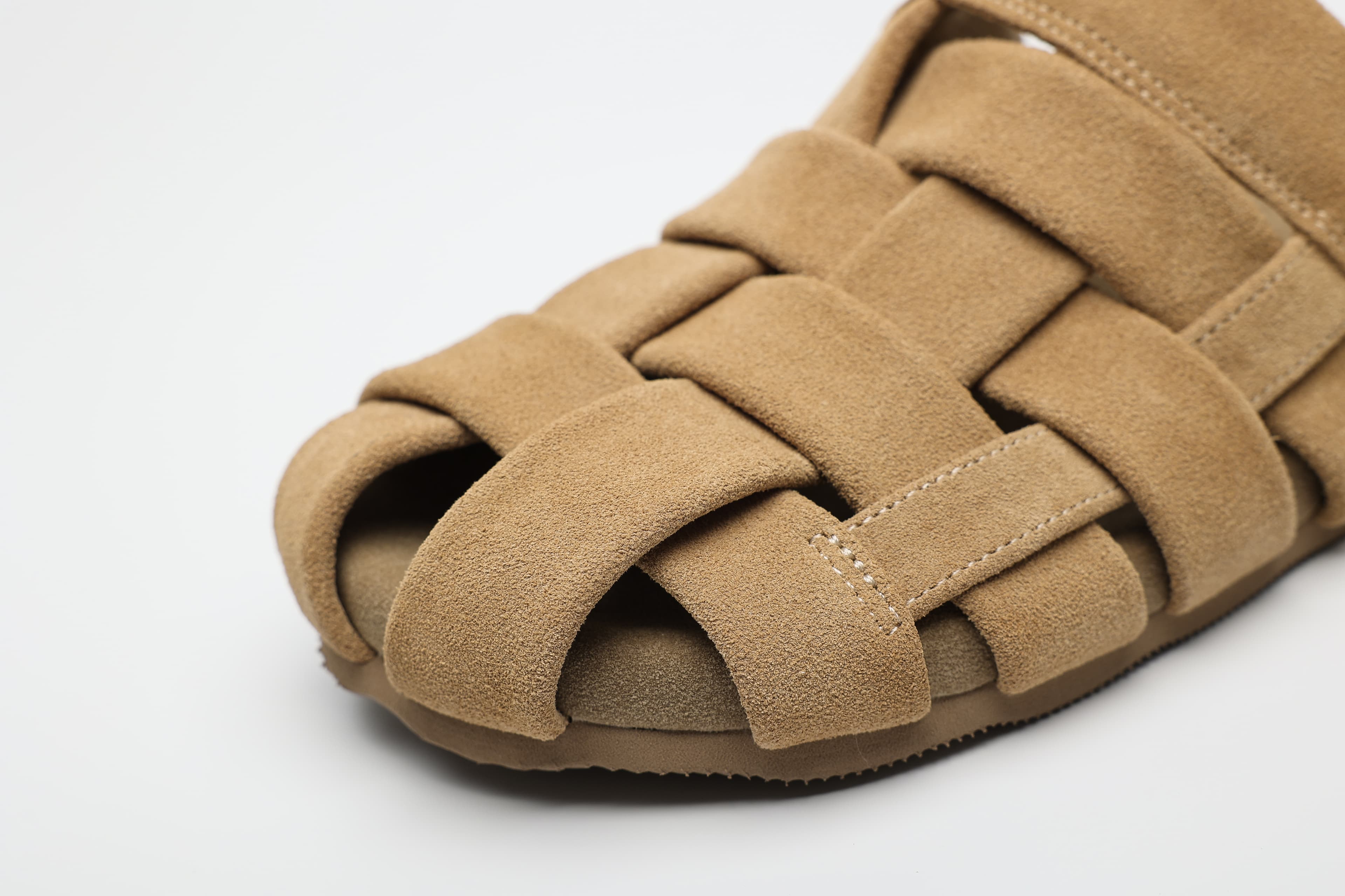Woven Cow Suede Mule Slides supporting product image 4