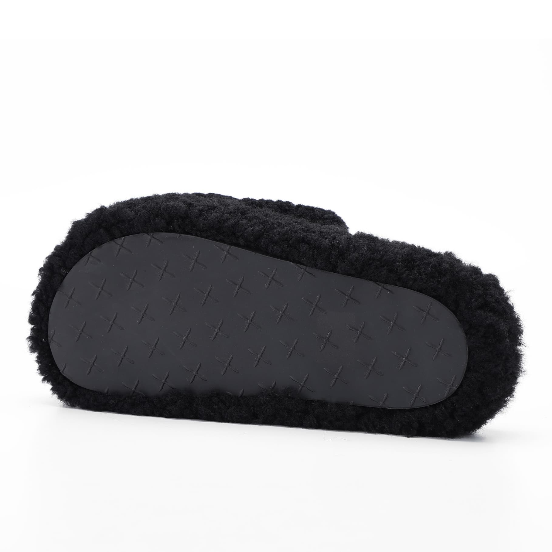 Genuine Lambswool Cross Strap Slides supporting product image 3