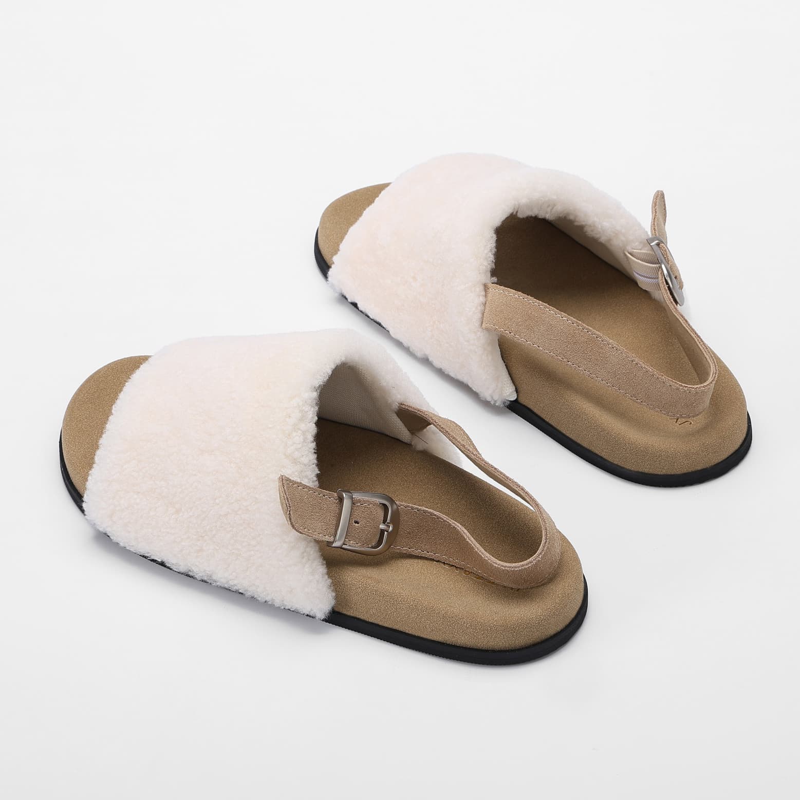 Genuine Lambswool Slingback Comfort Sandals supporting product image 1