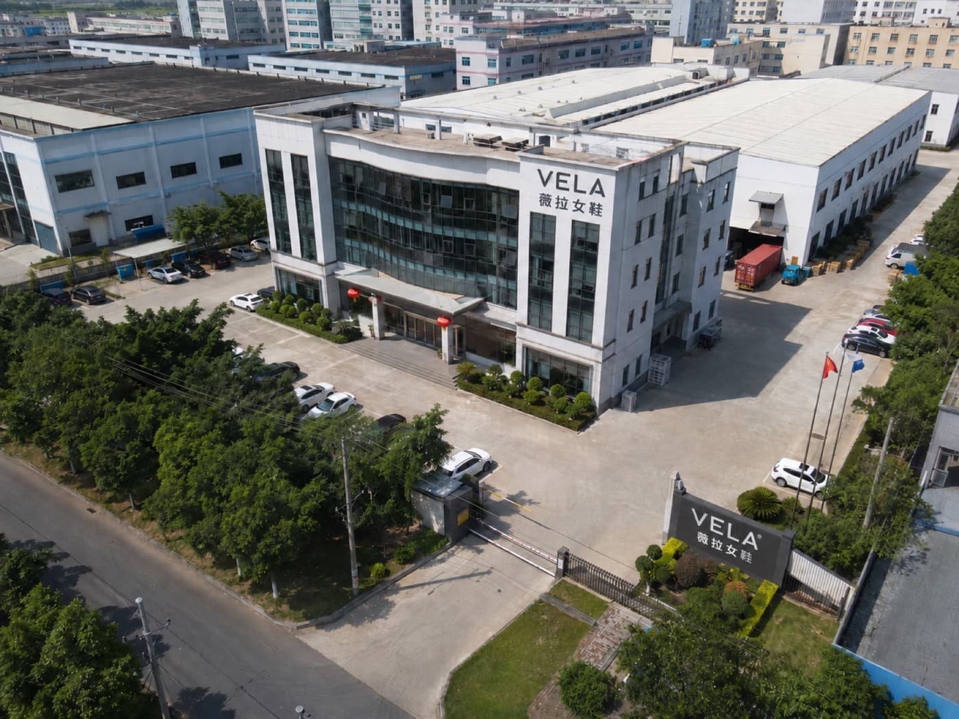 VELA factory-backed women's footwear supplier facility